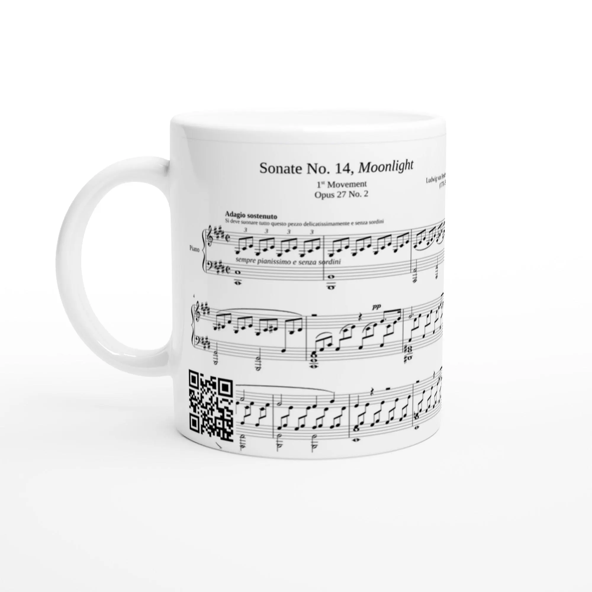 Personalised Sheet Music Design Mug: Where Music Meets Memory
