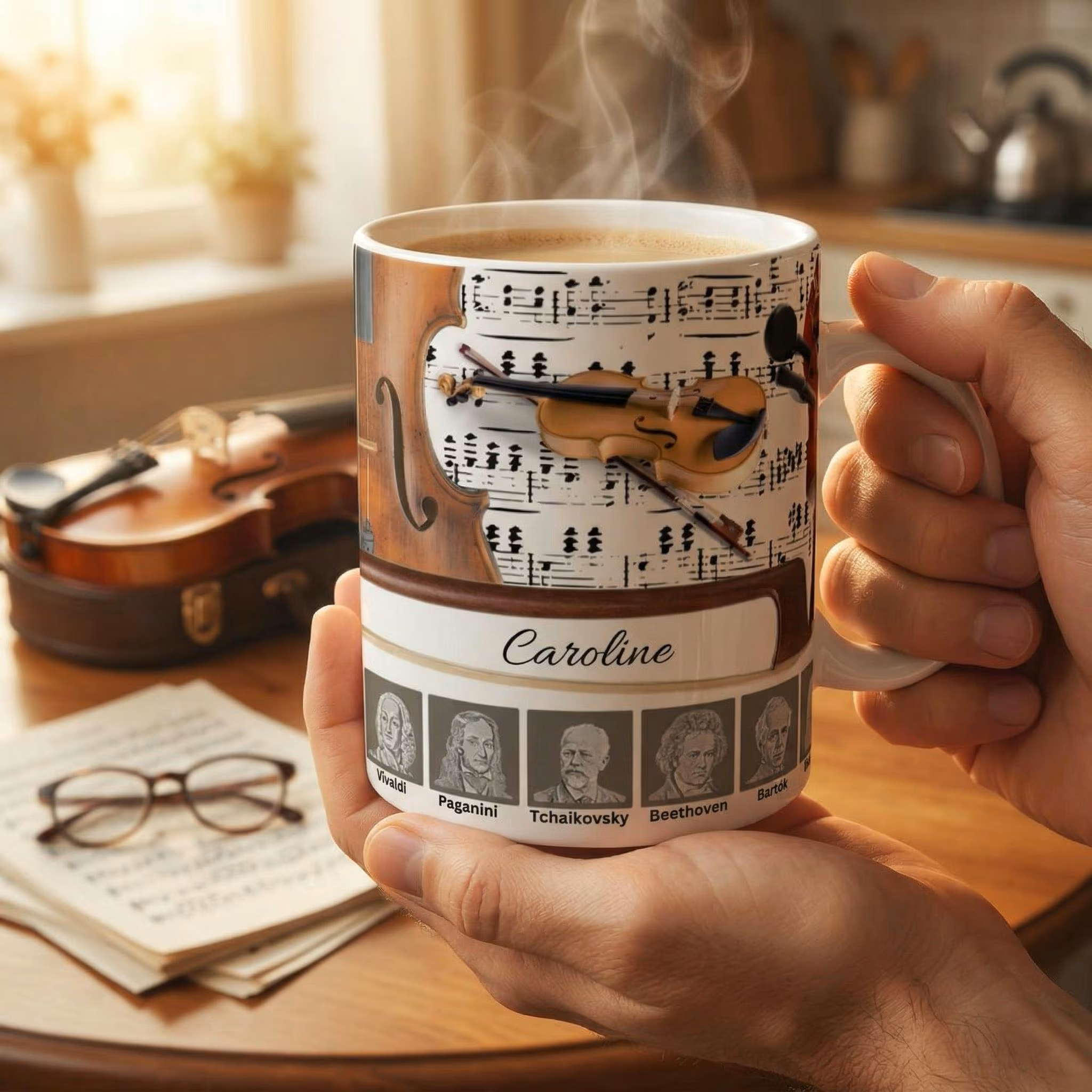 Designing a Bespoke Violin Instrument Mug for the Most Sophisticated Coffee Breaks